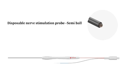 Disposable nerve stimulation probe